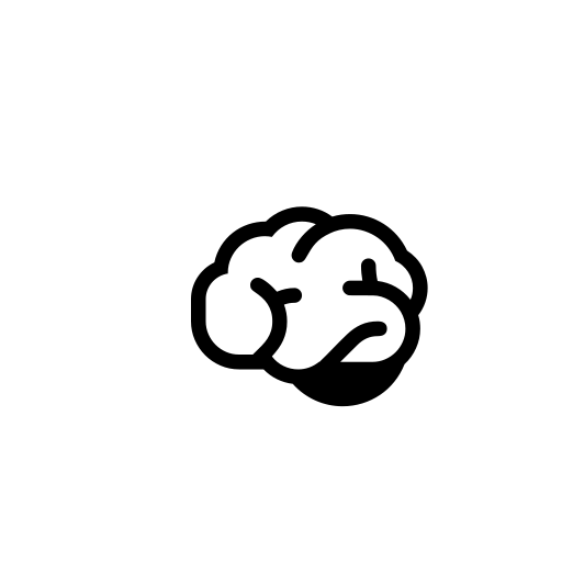 Brain Emoji White Background