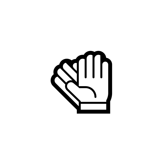 Gloves Emoji White Background