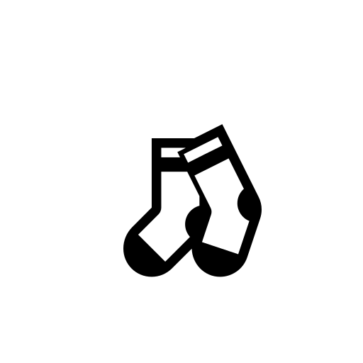 Socks Emoji White Background