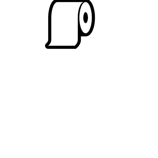 Roll of Toilet Paper Emoji White Background