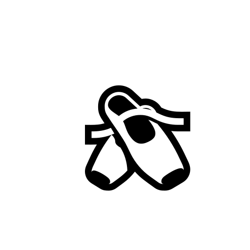 Ballet Shoes Emoji White Background