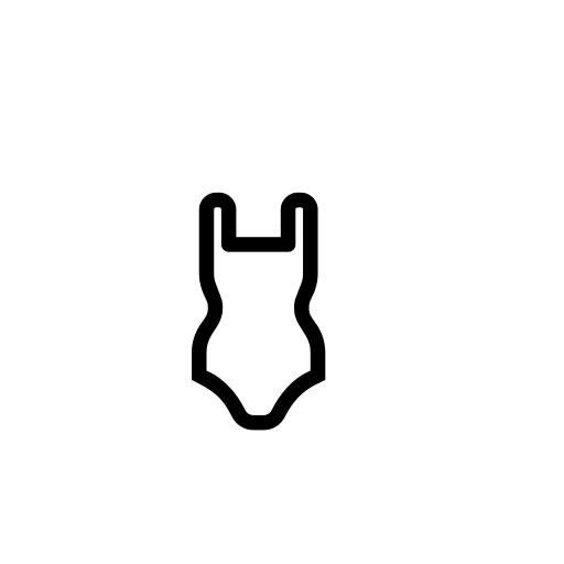 One-piece Swimsuit Emoji White Background
