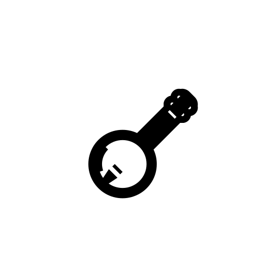 Banjo Emoji White Background